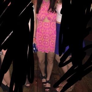 Sabo Skirt Backless Halter dress, size XS, worn 1x